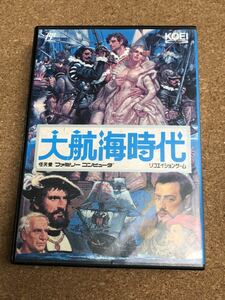 送料無料♪ 箱説付き♪ 電池交換して発送♪ 大航海時代 ファミコンソフト 端子メンテナンス済 動作品