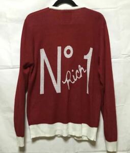 JOYRICH Joy Ricci No1 Ricci cardigan knitted sweater men's M red 