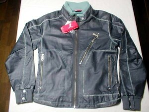 6# prompt decision new goods PUMA( Puma )4CH original leather Rider's JKT#
