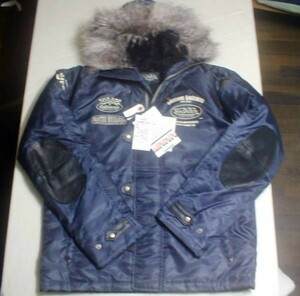 新品 Von Dutch（ボンダッチ）ツイルWJ24ＪＫＴ/メンズ紺サ