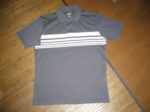 730-30♂： UNIQLO ユニクロ　半袖ポロシャツ　size.L　色.グレー