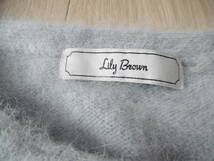 Lily Brown リリーブラウン　水色　ふわふわ　アンゴラニットセーター　長袖　チュニック　Fサイズ　冬　_画像5