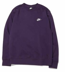  с биркой NIKE Club French Terry Crew тренировочный футболка лиловый AS M NSW CLUB CRW FT GRAND PURPLE Nike 