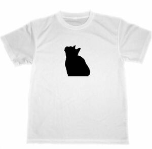 猫　シルエット　ドライ　Tシャツ　ネコ　グッズ