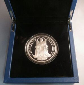イギリス大型銀貨 2012 10ポンド 156g 5oz プルーフ ダイヤモンドジュビリー ロイヤルミントBox With COA