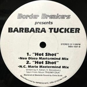 【US盤/12/ハウス】Barbara Tucker / Hot Shot w/ Nicole J McCloud / Long Train ■ Border Breakers / BBA-1007