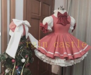  Cardcaptor Sakura costume play clothes + shoes + wig + tool 