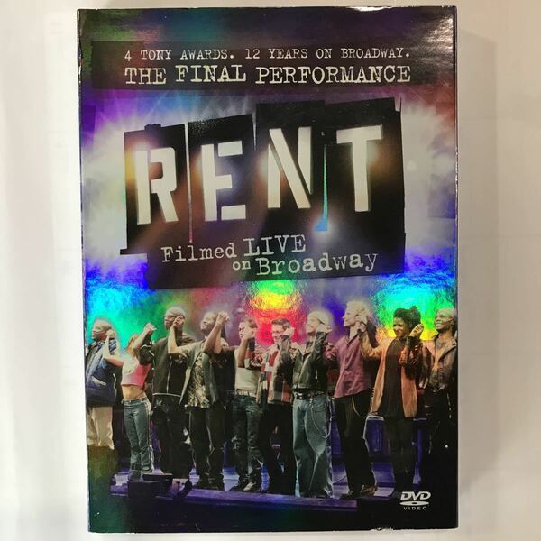 RENT DVD ブロードウェイライブ映像　ファイルパフォーマンス　アメリカ版　リージョン1