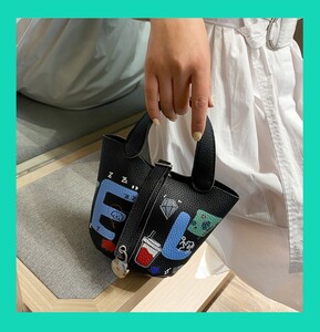 ミニバッグ 切替 トートバッグ ショルダーバック ショルダーバッグ ハンドバッグ トップス ファッション ペイント
