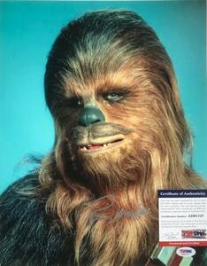 PSA/DNA judgment settled * genuine article * Peter *meihyu-[ Star * War z] Chewbacca autograph autograph 