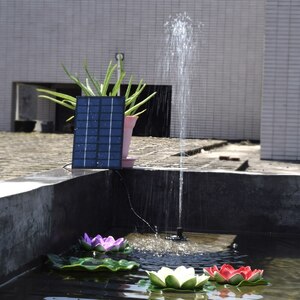 激安＃ソーラー水ポンプキット 9V 1.8 ワットソーラーパネル水フローティングソーラー噴水鳥風呂池庭水ポンプ