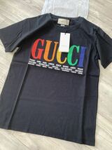 Gucci グッチ Ｔシャツ ブラック クリーム 新品未使用 100%正規品 トップス small / medium_画像9
