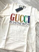 Gucci グッチ Ｔシャツ ブラック クリーム 新品未使用 100%正規品 トップス small / medium_画像10