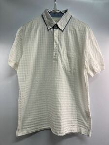 [A2295]TAKEO KIKUCHI escape short sleeves shirt size 4 men's Takeo Kikuchi Escape polo-shirt refreshing 