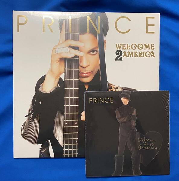 Prince ★Welcome 2 America★オフィシャルサイト限定ゴールド仕様★12” 及び 7”（ナンバリングあり）レコード・セット