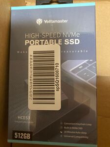 ポータブル nvme ssd 512gb yottamaster hces3-512G-gy