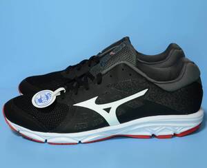31cm◆足幅3E相当 幅広◆MIZUNO ミズノ EZRUN FR イージーラン◆黒白赤◆大きなサイズ◆新品未使用◆ワイズ Width EEE WIDE◆送料込み