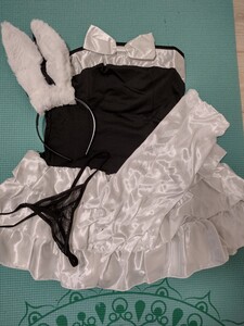 コスプレ仮装衣装 4点セット メイド服