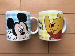ディズニー ミッキー、くまのプーさん マグカップ