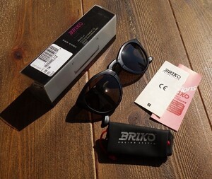 MN-0401-015 入手困難 ブリコ BRIKO サングラス 眼鏡 ボストン ウェイファーラー 90S デッドストック ヴィンテージ 新品 BL