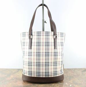 BURBERRY CHECK PATTERNED LOGO TOTE BAG/ Burberry в клетку Logo большая сумка 