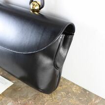 HAMANO LEATHER FORMAL HAND BAG MADE IN JAPAN/濱野レザーフォーマルハンドバッグ_画像2