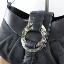 BVLGARI LOGO SEMI SHOULDER BAG MADE IN ITALY/ブルガリチャンドラロゴセミショルダーバッグ_画像3