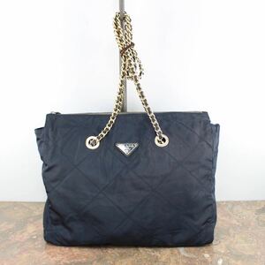 PRADA QUILTING NYLON CHAIN SHOULDER BAG MADE IN ITALY/プラダキルティングナイロンチェーンショルダーバッグ