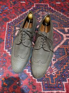 a.testoni LEATHER WING TIP SHOES MADE IN ITALY/アテストーニレザーウイングチップシューズ