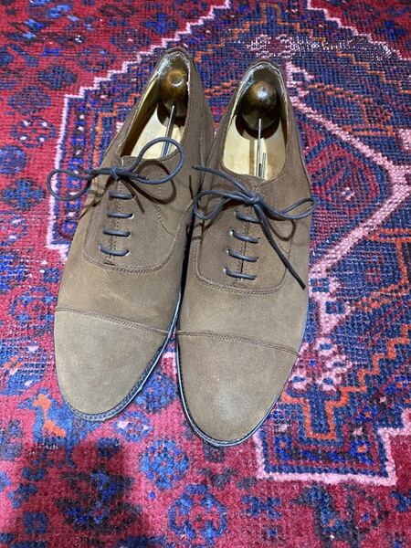 J.MAcGiLL&Co SUEDE LEATHER STRAIGHT TIP SHOES/マックギルスウェードレザーストレートチップシューズ