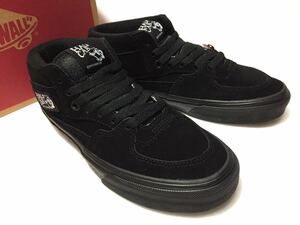 未使用!! VANS バンズ HALF CAB BLACK SUEDE 23cm us 5.0 ハーフキャブ ブラック 黒 スエード スケート キャバレロ