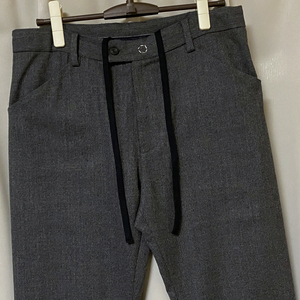 新品19AW SUNSEA サンシー N.M BRUSHED TEKETEKE PANTS ナイスマテリアル ブラッシュド テケテケパンツ チャコール ブラック サイズ3 19A40