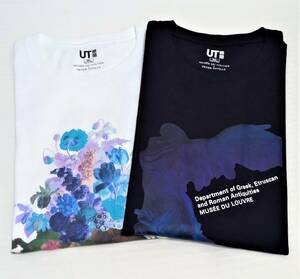 ★美品・UNIQLO・UT・PETER SAVILLE×MUSEE DU LOUVRE・アートプリントT・2枚セット・XXL★