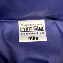 PRINTSTAR プリントスター FREE メンズ 薄手 ジャケット STAFF スタッフ 野球 中日ドラゴンズ 2007 長袖 ナイロン100% ブルーパープル 青紫_画像4