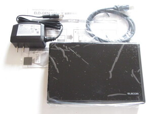 ★美品★エレコム★SeeQVault対応 外付けHDD、4TB★ELD-QEN040UBK