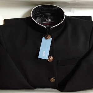 学ラン上着150Aラウンドカラー全国標準学生服日本製東レ超黒ポリエステル100%