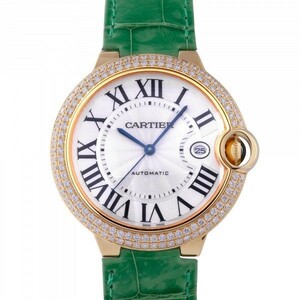 カルティエ Cartier バロンブルー WE900751 シルバー文字盤 中古 腕時計 メンズ