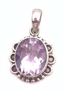  natural stone amethyst silver925 top -0A5