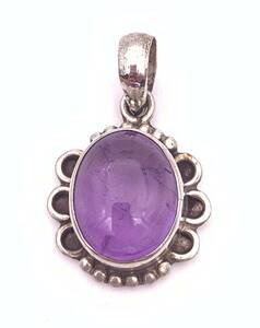  natural stone amethyst silver925 top -0A4