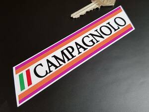 ◆送料無料◆ 海外 カンパニョーロ Campagnolo Orange & Purple 100mm 2枚セット ステッカー