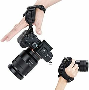 黒い JJC ハンドストラップ リストストラップ Nikon Z fc Z6II Z7II Z5 Z50 Z7 Z6 D5600