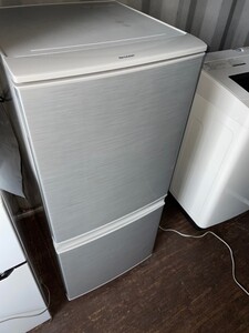 SHARP シャープ 2ドア 冷蔵庫 137L 2017年製 シルバー SJ-D14C-S