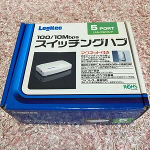 Logitec 5ポートスイッチングハブ+LANケーブル2本