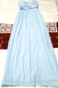 水色シフォン ネグリジェ ワンピースマキシドレス Light blue chiffon negligee maxi dress,ファッション&レディースファッション&ナイトウエア、パジャマ
