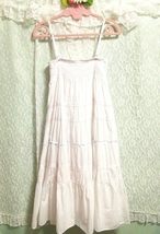 白綿コットン ネグリジェ ナイトウェア キャミソールベビードールワンピース White cotton negligee nightwear camisole babydoll dress_画像3