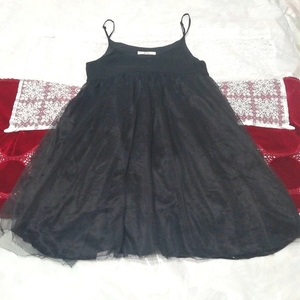 Black tulle skirt nightgown nightwear camisole babydoll dress,fashion,ladies' fashion,camisole