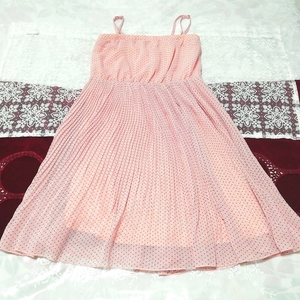 ピンク水玉シフォン ネグリジェ キャミソールベビードールワンピース Pink polka dot chiffon negligee camisole babydoll dress,ファッション&レディースファッション&キャミソール