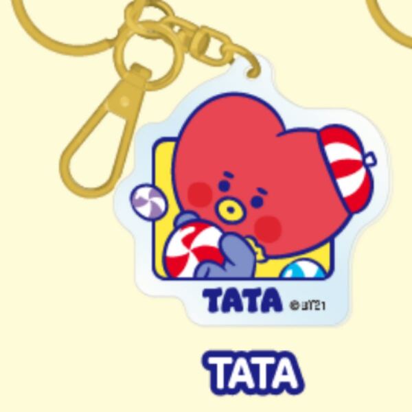 BT21 ファミマ オリジナル アクリルキーホルダー TATA
