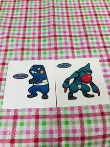 ポケモンパン デコキャラシール セット売り グレッグル ドクロッグ