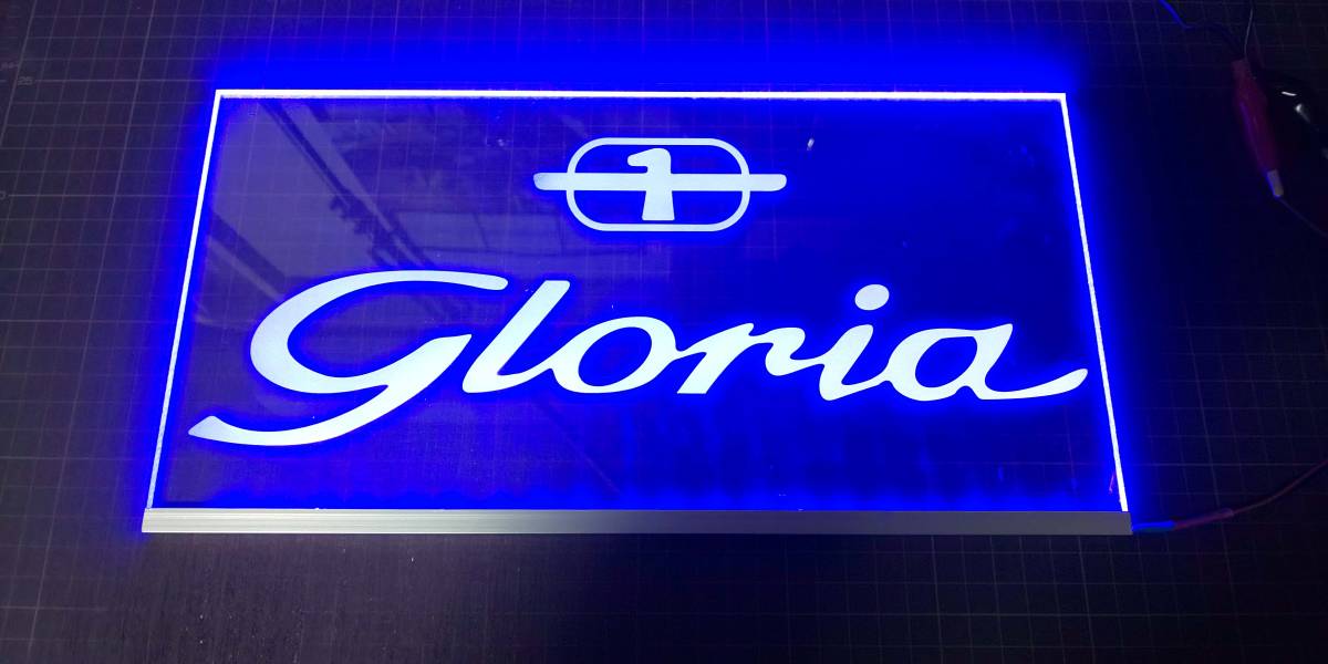 人気デザイナー マーク2 Gx61 旧車 12v用 光るアクリル板 サインボード Led 青 ナンバープレートサイズ Jzx100 トヨタ Jzx90 Gx81 Gx71 その他 Labelians Fr
